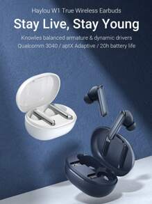 HAYLOU W1  Earphones QCC 3040 aptX Adaptive Wireless Headphones 4 Mics cVc8.0 & ENC Earbuds Touch Control Headset