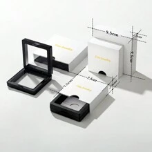 一個925純銀材質設計的淺藍色八角形5*7MM人造寶石男戒指，適合男士日常佩戴 - 銀色 - 查看 6