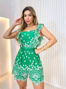Women Jumpsuits - Green - View 2
