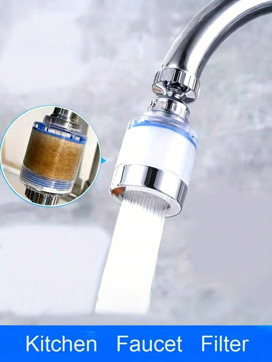 1入組多功能水龍頭過濾器水龍頭增壓過濾器濾水器花洒濾芯可更換商場浴室防濺濾嘴