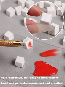 100 miếng bọt biển mềm màu gradient, miếng bọt biển nhỏ có thể thay thế, khối bọt biển, dụng cụ đóng dấu, dụng cụ làm móng tay nghệ thuật tự làm, vật dụng làm móng, dụng cụ làm móng, dụng cụ làm móng, trở lại trường, móng tay, dụng cụ làm móng để ấn vào móng tay - trắng - Xem 6