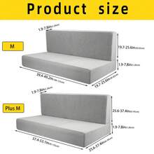 2入組深藍色萬能現代彈性玉米絨坐墊套,適用於房車、露營車、長車凳,全季節適用 - 藏青色 - 查看 3