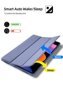 2023 保护壳适用于 SE 11 英寸新版 Redmi Pad 10.61 英寸三折 PU 皮革保护套 - 淺藍色 - 查看 3