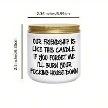 1 件香薰蜡烛、香薰玻璃罐蜡烛、送给女性的最佳朋友生日礼物、送给女性朋友的友谊礼物、送给朋友的有趣圣诞礼物、家居装饰、房间装饰、婚礼装饰、桌面装饰、香薰礼物 - 花卉印花 - 查看 5