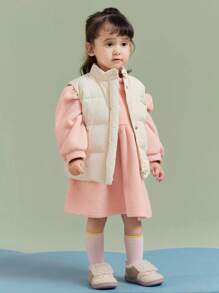 2023年新款小女孩長袖裙 - 粉色 - 查看 2