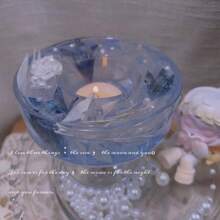 1個500g自製手工香薰蠟燭果凍蠟燭水晶杯 - 透明 - 查看 2