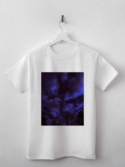 Camiseta Aesthetic Nubes Unisex cuello redondo