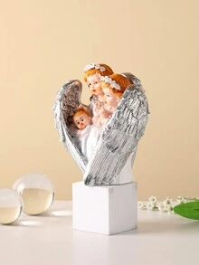 1 件裝樹脂創意祝福家庭雕塑家居別墅酒櫃裝飾 - 彩色 - 查看 3