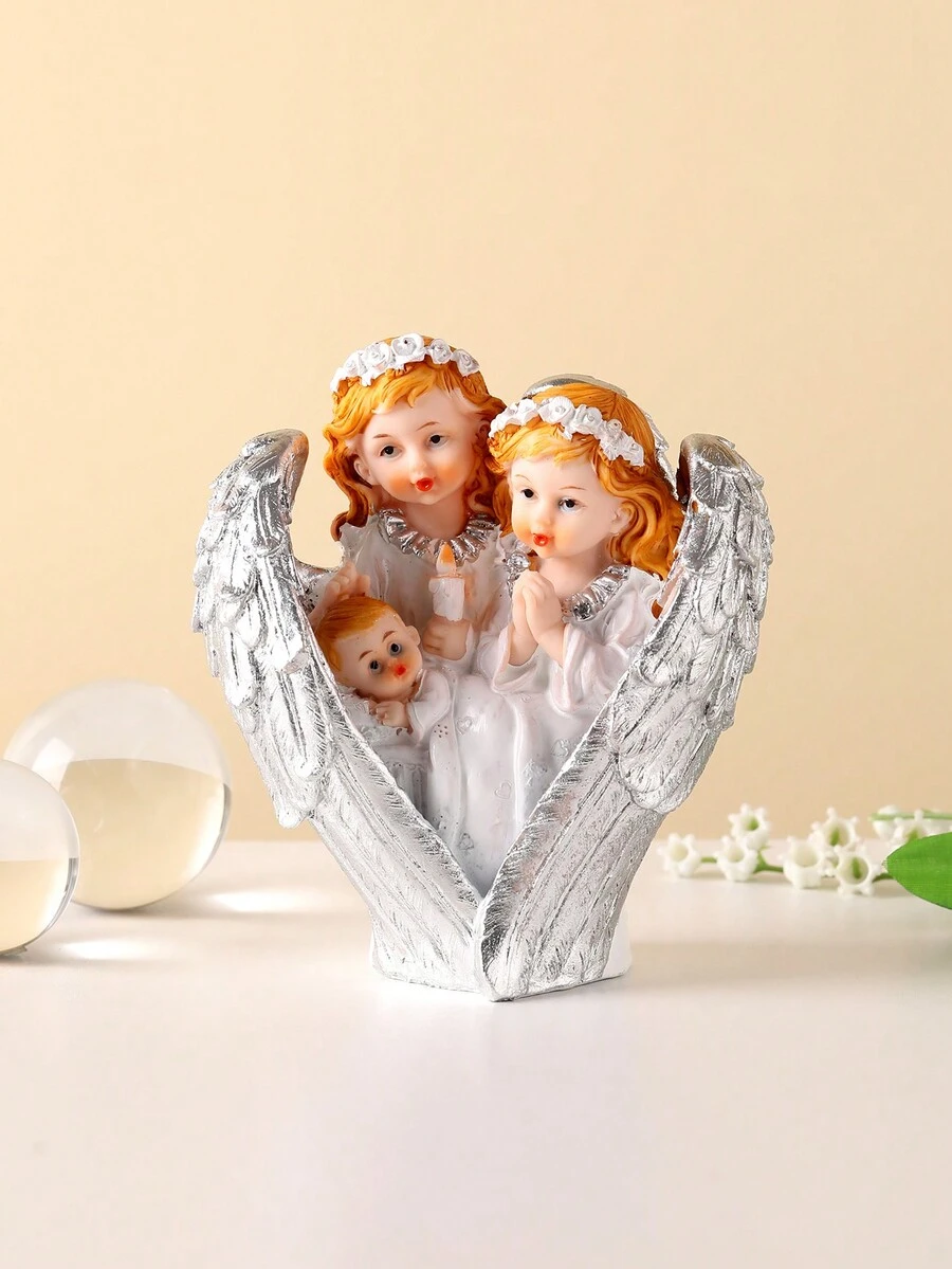 1 件裝樹脂創意祝福家庭雕塑家居別墅酒櫃裝飾 - 彩色 - 查看 1