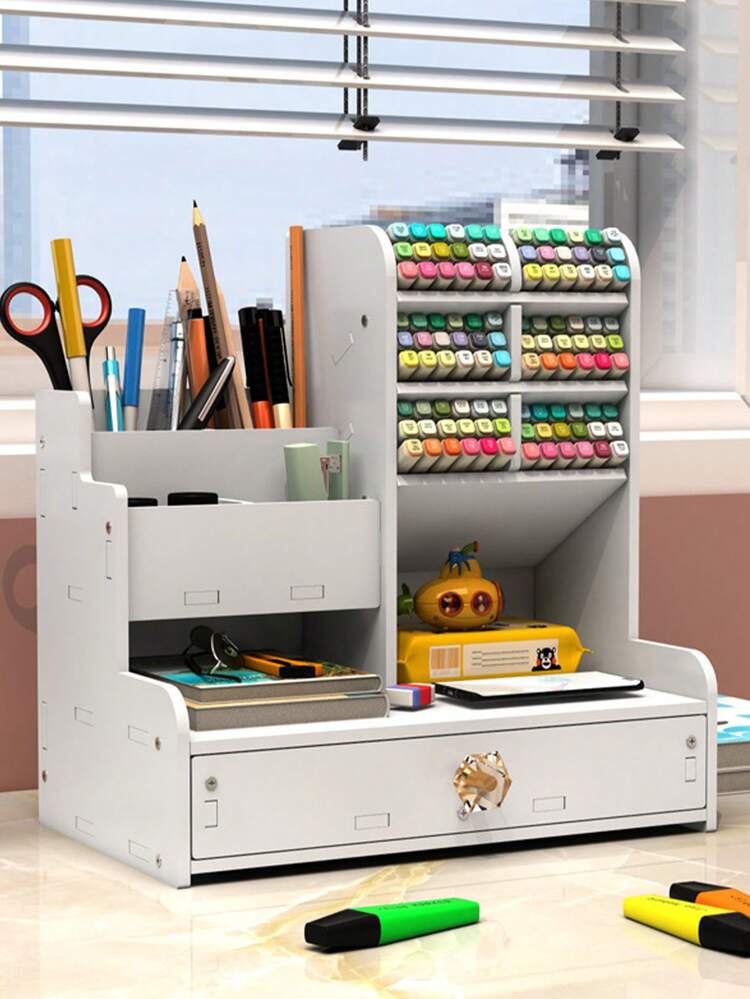 Cestino Portadocumenti Impilabile 4 Ripiani – Plastica Trasparente, Formato A4, 33x24,5x7,5 Cm, Per Ufficio E Scuola