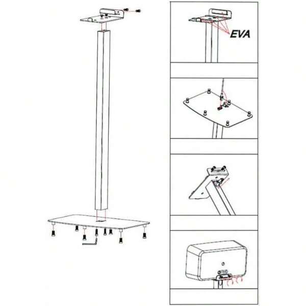 Reinforced Steel 2nd Gen Speaker Holder SHEIN USA