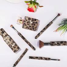 1pc Self-Adhesive Diamond Crystal Rhinestone Ribbon Sticker, Suitable For Craft Jewelry Tape Rolls, With 2mm Rhinestones, Can Be Used For DIY Car Phone Decoration (Leopard Print) - Leopard print - View 4