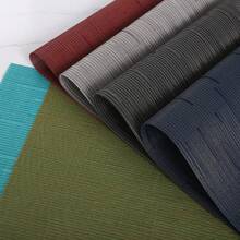 4 件套 Pvc 耐熱桌墊,可水洗餐墊,4 件套編織乙烯基餐墊適合廚房,易於清潔,防滑,防污（黑色/灰色/藍色/綠色/酒紅色） - 黑色 - 查看 4