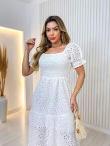 Women Dresses - trắng - Xem 4