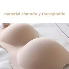 2 Pieza Brasier Sin Varillas Strapless Invisible Push Up Bra - Multicolor - Ver 5