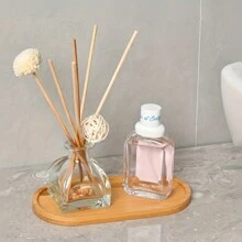 1 件/3 件竹托盤適用於浴室、梳妝台、廚房、餐廳、咖啡、茶、點心、紙巾和蠟燭