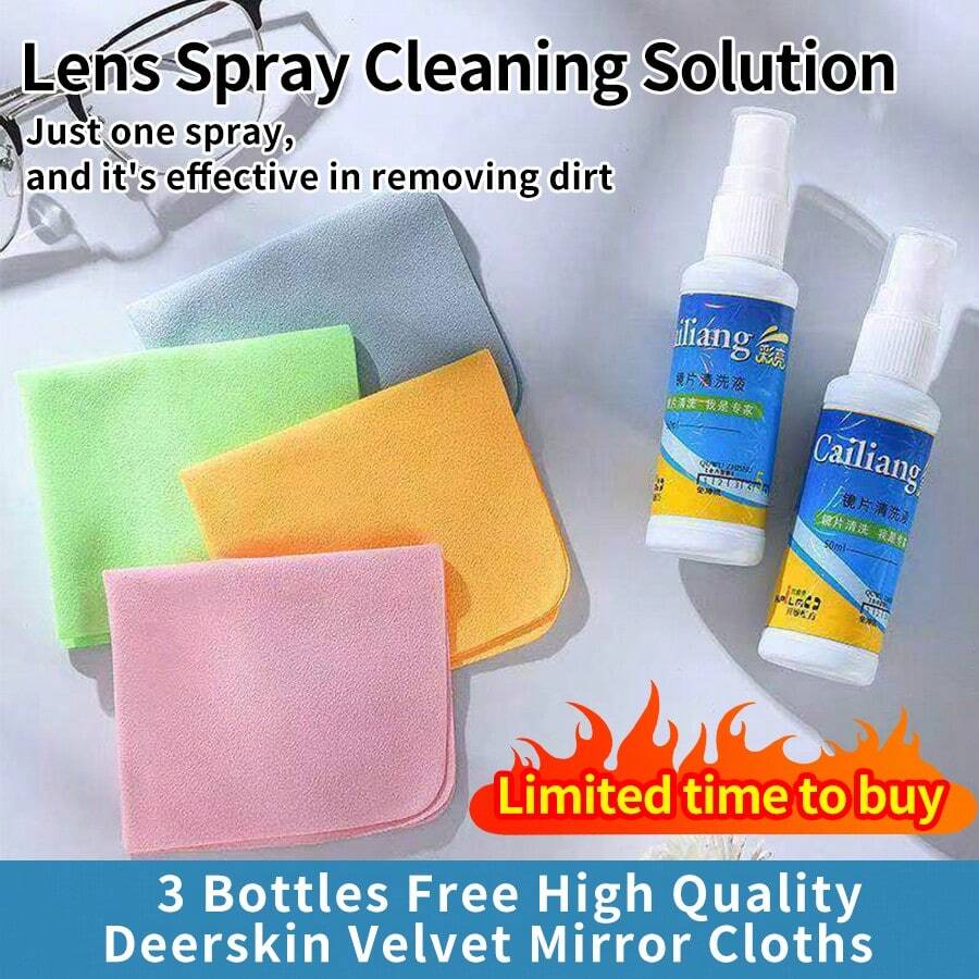 SHOULI 1pc Of Glasses Cleaning Liquid Glasses Cleaning Liquid Water