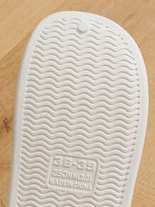 女士防水全包貓紋拖鞋,加厚防滑毛絨鞋,適用於秋冬室內/戶外 - 白色 - 查看 11