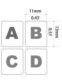 1 pieza Pegatinas para teclado en español para ordenador portátil, de escritorio y computadora - pegatinas españolas - Ver 4