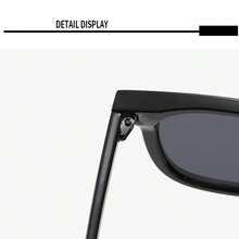 1pc Unisex Stylish Square Frame Fashion Glasses, Suitable For Daily Wear - Black - View 3