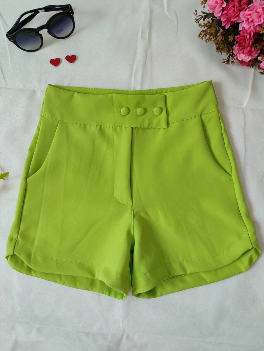Women Shorts - 薄荷綠 - 查看 1