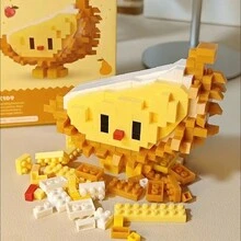 1盒可愛香蕉水果主題積木,非常適合萬聖節/感恩節/聖誕節派對禮物 - 金色 - 查看 5