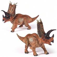 1入五角龍恐龍模型玩具,使用abs材料製成,適合一起學習和玩耍,也可用於擺設裝飾 - 彩色 - 查看 8