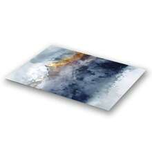 3入組抽象油畫掛畫,現代海軍藍色山脈印花海報圖像,為客廳、臥室、浴室、廚房等帶來裝飾效果,不包含畫框 - 彩色 - 查看 2