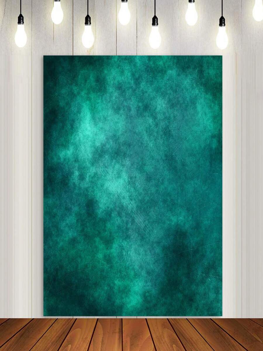 1pc Mottled Abstract Scratched Vintage Green Photography Background Cloth For Studio Photoshoot - Green - View 1