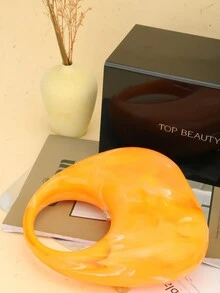 Fashionable Design Acrylic Women's Handbag - Orange - View 6