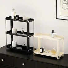 Bathroom Organizer Worktops Perfume Organizer Makeup Organizer Cosmetics Storage Display Rack 2/3 Layer Vanity Tray - Elegant black - View 6