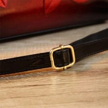 TÚI XÁCH LUCY S Túi xách nữ cao cấp màu gradient trang trí hoa 3d, túi đeo vai, túi đeo chéo và ví - Màu Đỏ Sâu - Xem 11