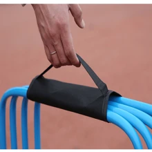 5 件式足球場用 Pvc 足球訓練敏捷橫桿訓練器材(附提把) - 藍色 - 查看 3