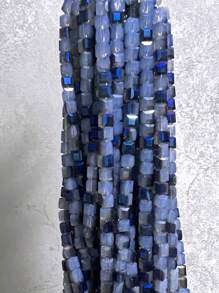 50pcs 0.8cm Cubic Crystal Bead With Ab Coating, Square-shaped, For Diy Bracelet, Necklace, Jewelry Accessories Making - Multicolor - View 22