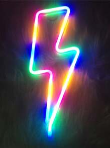 Neon Lightning Shape Light - Yellow - View 7