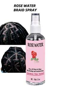 純天然大馬士革玫瑰花水噴霧,適用於頭髮、臉部和身體護理 - 粉色 - 查看 4