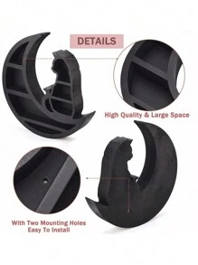 牆上水晶擱板可愛的木質擱板水晶展示組織掛浮擱架客廳裝飾禮物家庭牆上展示架 - 展示架-B - 查看 8