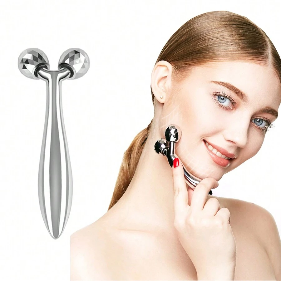 Cloud Prime 3D Facial Roller Massage - Silver - View 1
