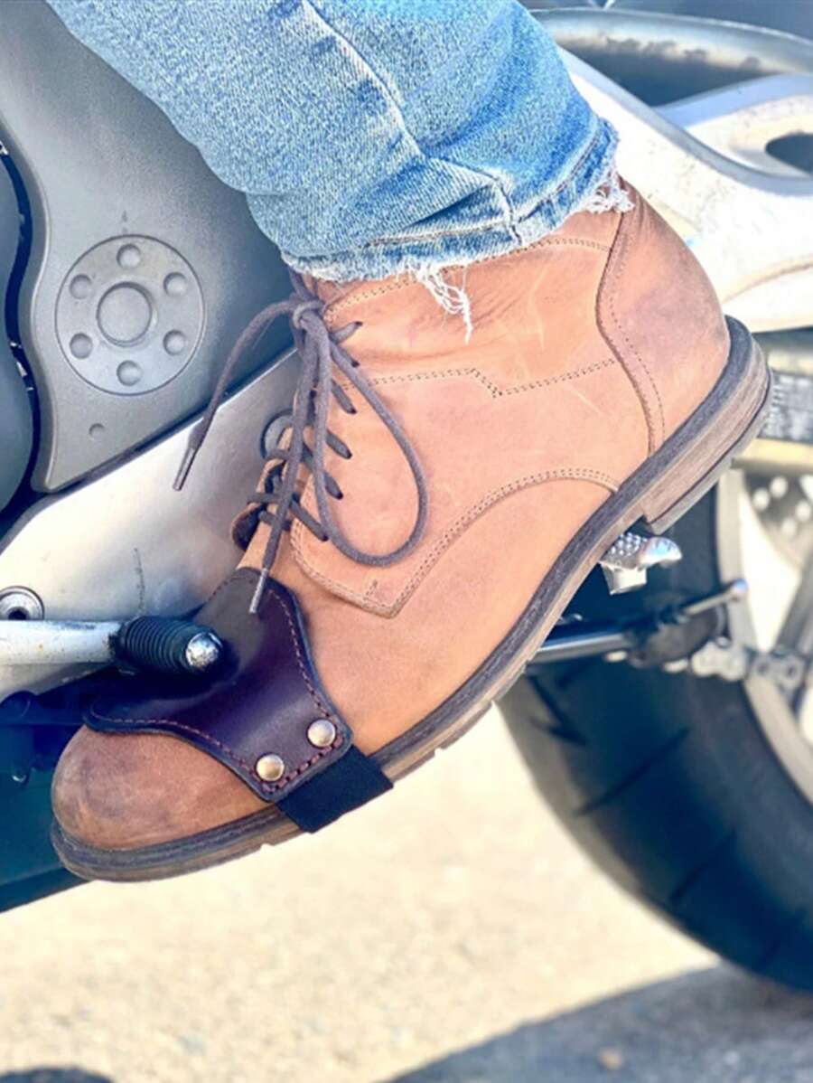 Motorcycle Gear Shift Shifter Protective Cover, Leather Boot Protector ...