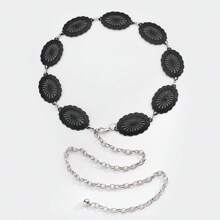 歐美時尚黑色腰鏈