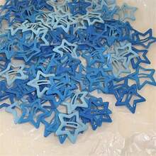 6pcs women star shape matte casual hair clip - Blue - View 3