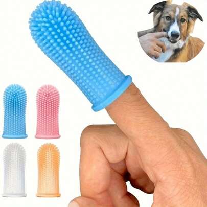 Dog Toothbrush Pet Teeth Cleaning Pet Finger Set Toothbrush