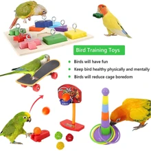 Parrot Toy Set, Parrot Educational Ring Toy, Bird Training Toy For Starlings And Thrushes - Multicolor - View 4