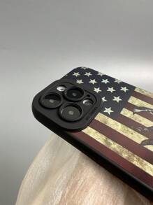 1 件黑色瞳孔相机装饰 TPU 手机壳，带国旗图案，适用于 iPhone 和三星机型 - 彩色 - 查看 4
