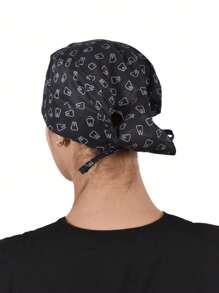SOULMATE Gorro Médico Quirúrgico Para Dama Estampado - Negro de Muelas - Ver 2