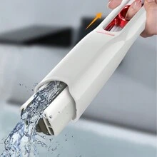 1入便攜式折疊小拖把、可調角度鬆垮海綿拖把、家用迷你玻璃清潔器、廁所吸水泥拖把、多功能廚房和汽車清潔工具