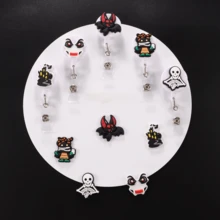 5 件有趣萬聖節徽章捲軸,可伸縮徽章夾,身份證徽章夾,辦公室教師醫生學生工人護士的不錯禮物選擇 - 款式1 - 查看 4