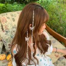 1 Miếng Cô gái Dễ thương Phụ kiện Phong cách Pháp Đúng mốt Retro Thanh tao Chất lượng Pha lê ngọc trai Loại bướm Bện Chuỗi Kẹp tóc Nổi tiếng Trực tuyến Phong cách ins Kpop Phong cách Dopamine Cô gái Thời trang Kết cườm Chiếc kẹp tóc Cô gái Toàn trận Dây buộc tóc Bạn gái Qủa tặng Mặc hàng ngày Hiệu suất Phụ kiện Buổi tiệc Phụ kiện - Màu Hồng baby - Xem 5