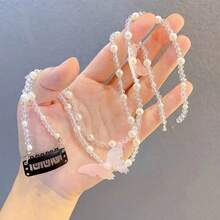 1 Miếng Cô gái Dễ thương Phụ kiện Phong cách Pháp Đúng mốt Retro Thanh tao Chất lượng Pha lê ngọc trai Loại bướm Bện Chuỗi Kẹp tóc Nổi tiếng Trực tuyến Phong cách ins Kpop Phong cách Dopamine Cô gái Thời trang Kết cườm Chiếc kẹp tóc Cô gái Toàn trận Dây buộc tóc Bạn gái Qủa tặng Mặc hàng ngày Hiệu suất Phụ kiện Buổi tiệc Phụ kiện - Màu Hồng baby - Xem 3