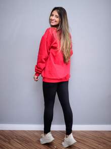Women Sweatshirts - 紅色 - 查看 3